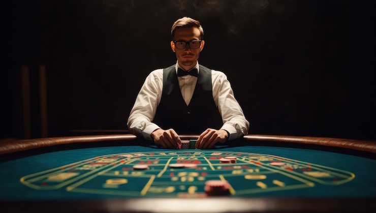 Baccarat live dealer table with real croupier on agb99 login